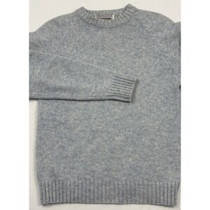 VTG 80s McGregor Light Blue/Ivory Ombré Yarn  70% Wool/30% Acrylic Sweater M EUC